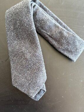 Vintage Wool Gray LILLY DACHE MEN'S Necktie 1950's Paris Rome LA